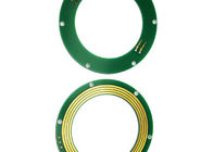 FR-4 PCB Disc Slip Ring Through Bore Power Signal Combinations For Excavator Uses